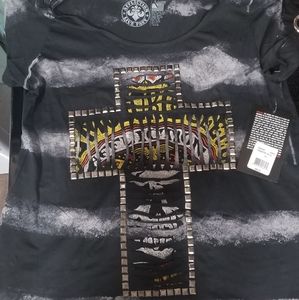Affliction womens shirt xl